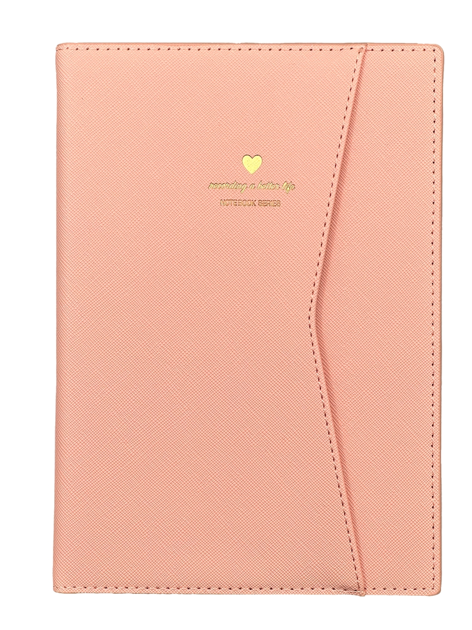 LIFE Leatherette Fashion Journal with Sleeve Cover (Pink)