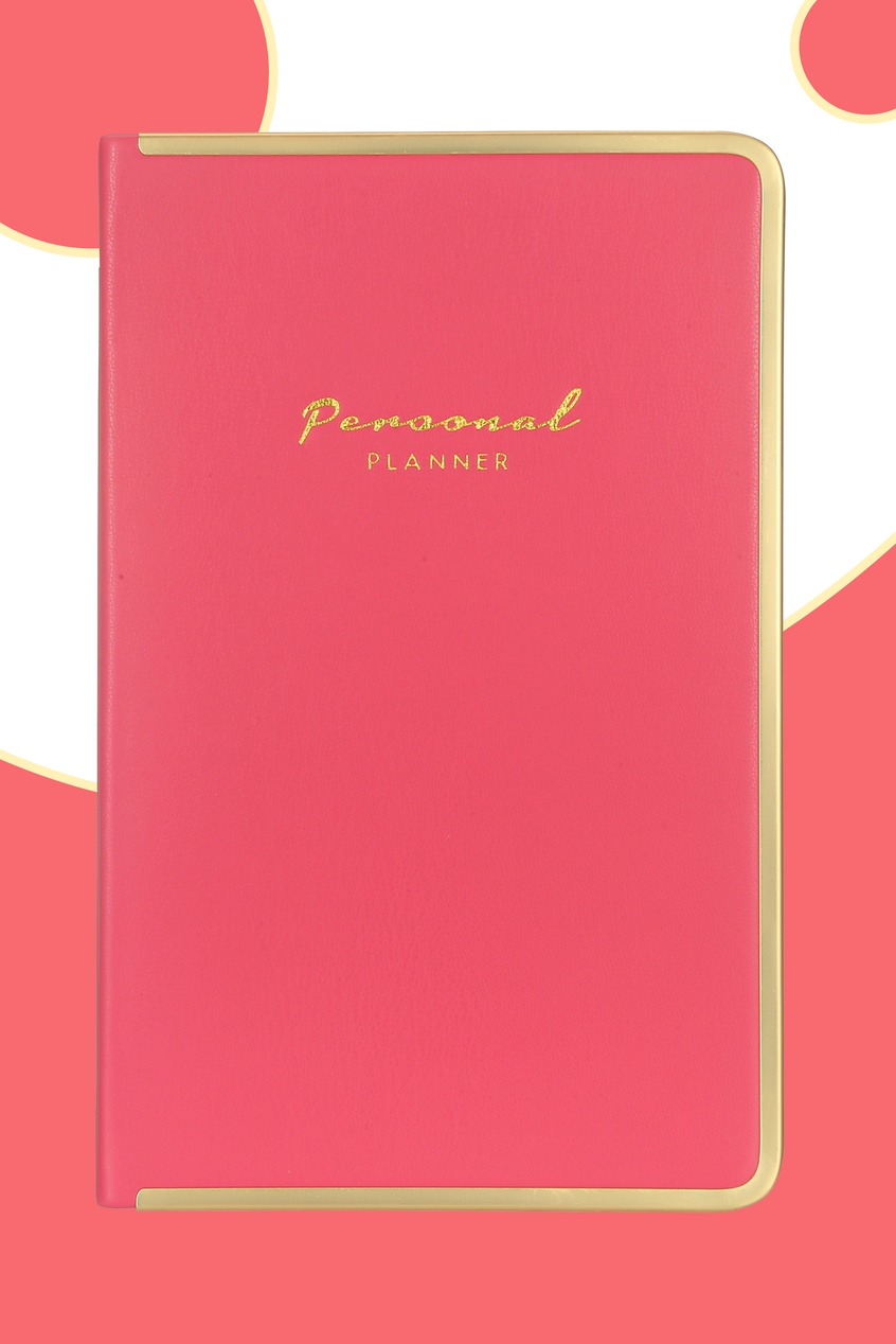 Monaco Undated Diary Personal Planner Vegan Cover (Pink)