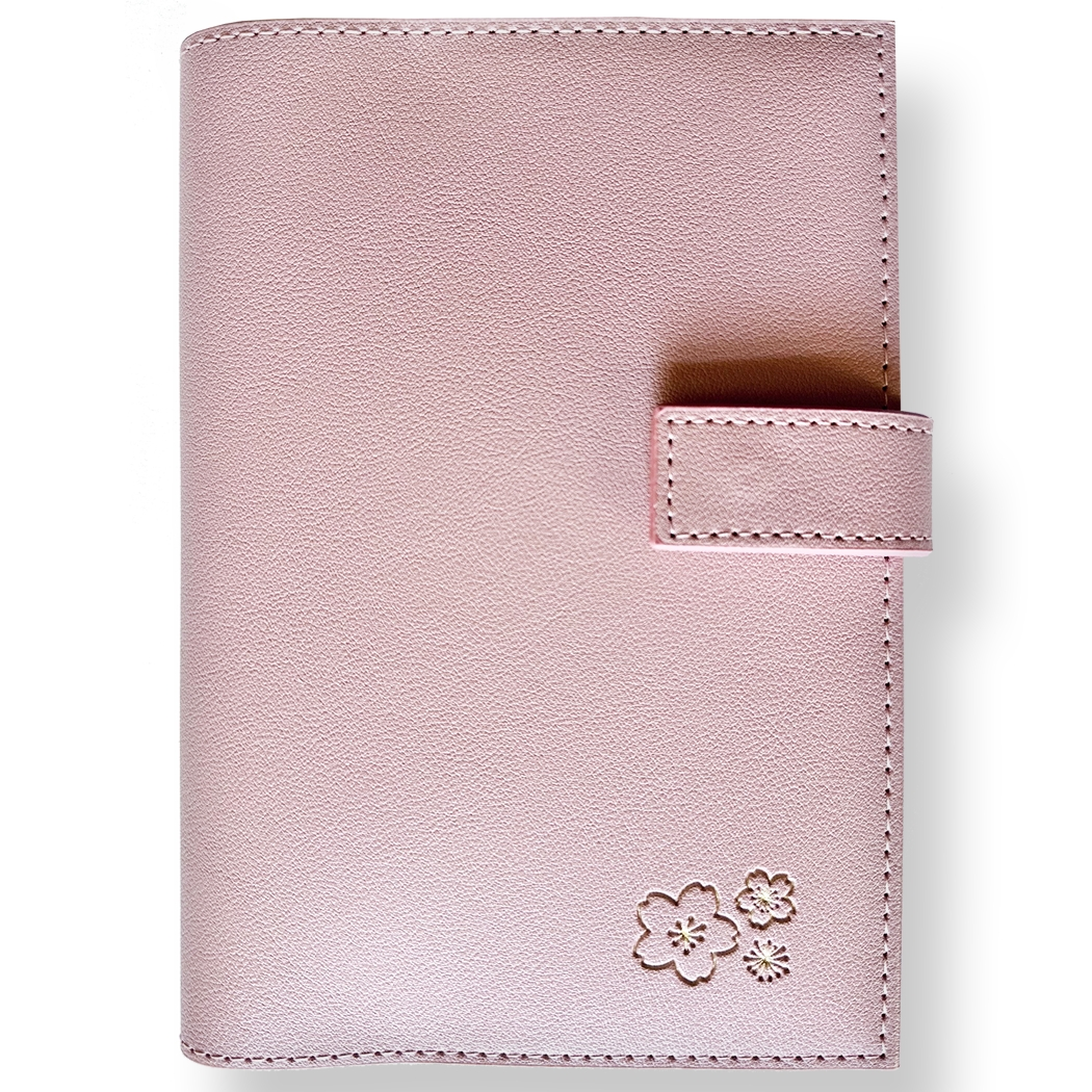 Sakura Soft Vegan Leather Journal in Gift Box (Pink)