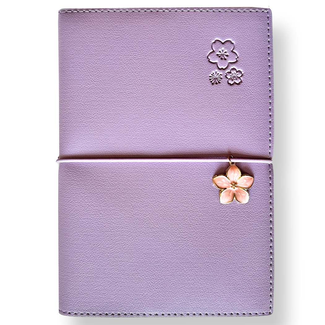 Sakura Soft Vegan Leather Journal (Lilac)