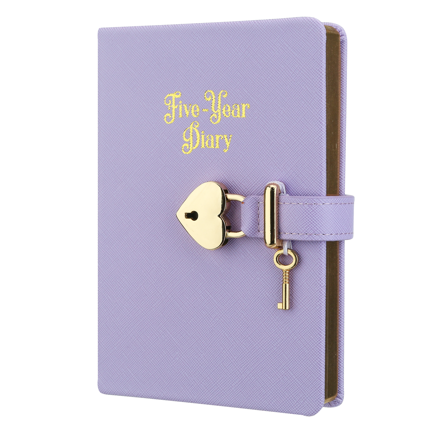 5 Year Diary for Women and Girls: Five-Year Happiness, Memory and Daily Journal with Heart Lock - 4.7x6.5", 394pages (Lilac)