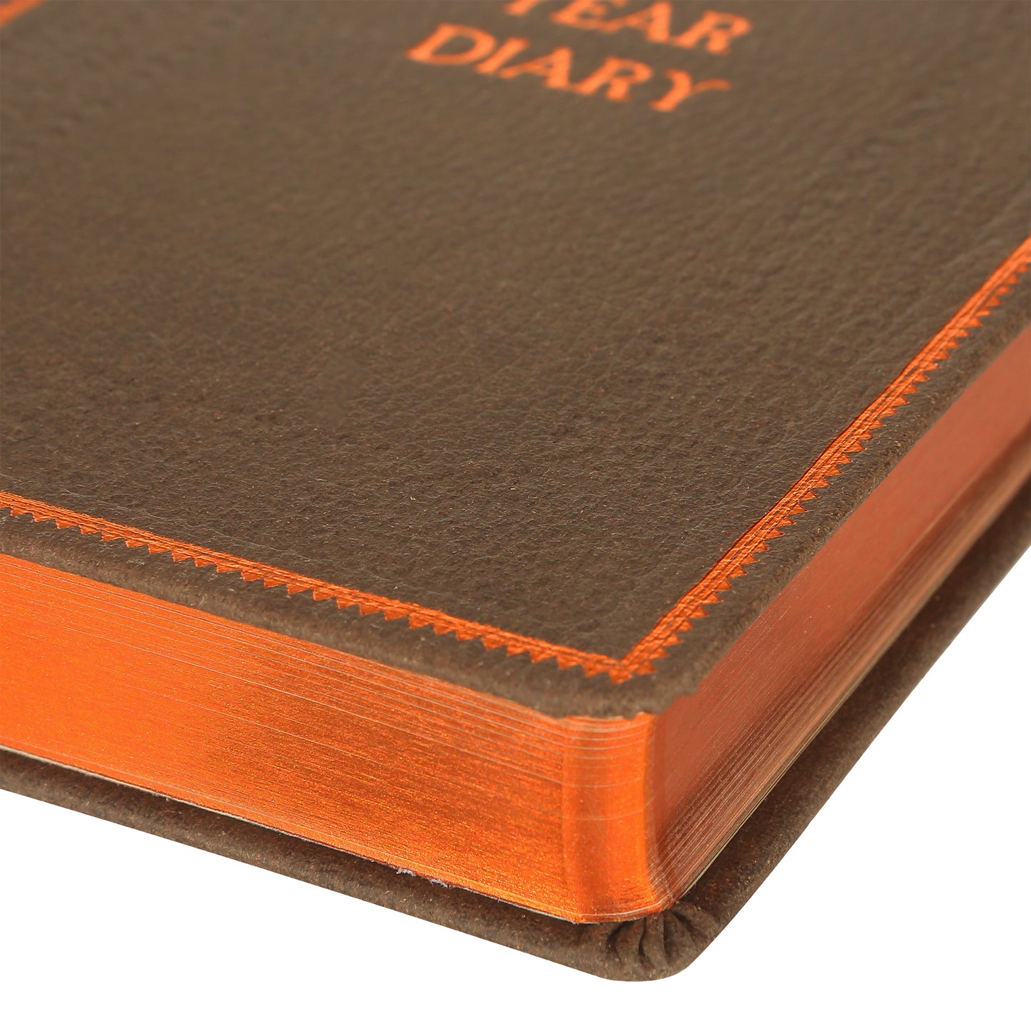 A Line a Day - 5 Year Recycled Leather Diary, Vintage Looking for Girls, Women and Men, 4.64x6.6" 394p. (Dark Brown)