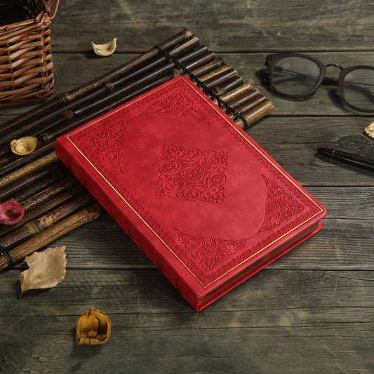 Antique Vintage Red Diary – 320 Page Vegan Leather Journal