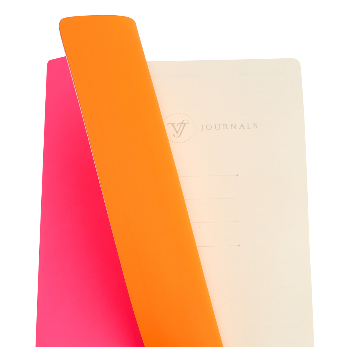 Victoria's Journals Neon Dotted Bullet Journal, couverture en similicuir souple, 96 pages, 80 g/m² (rose fluo)