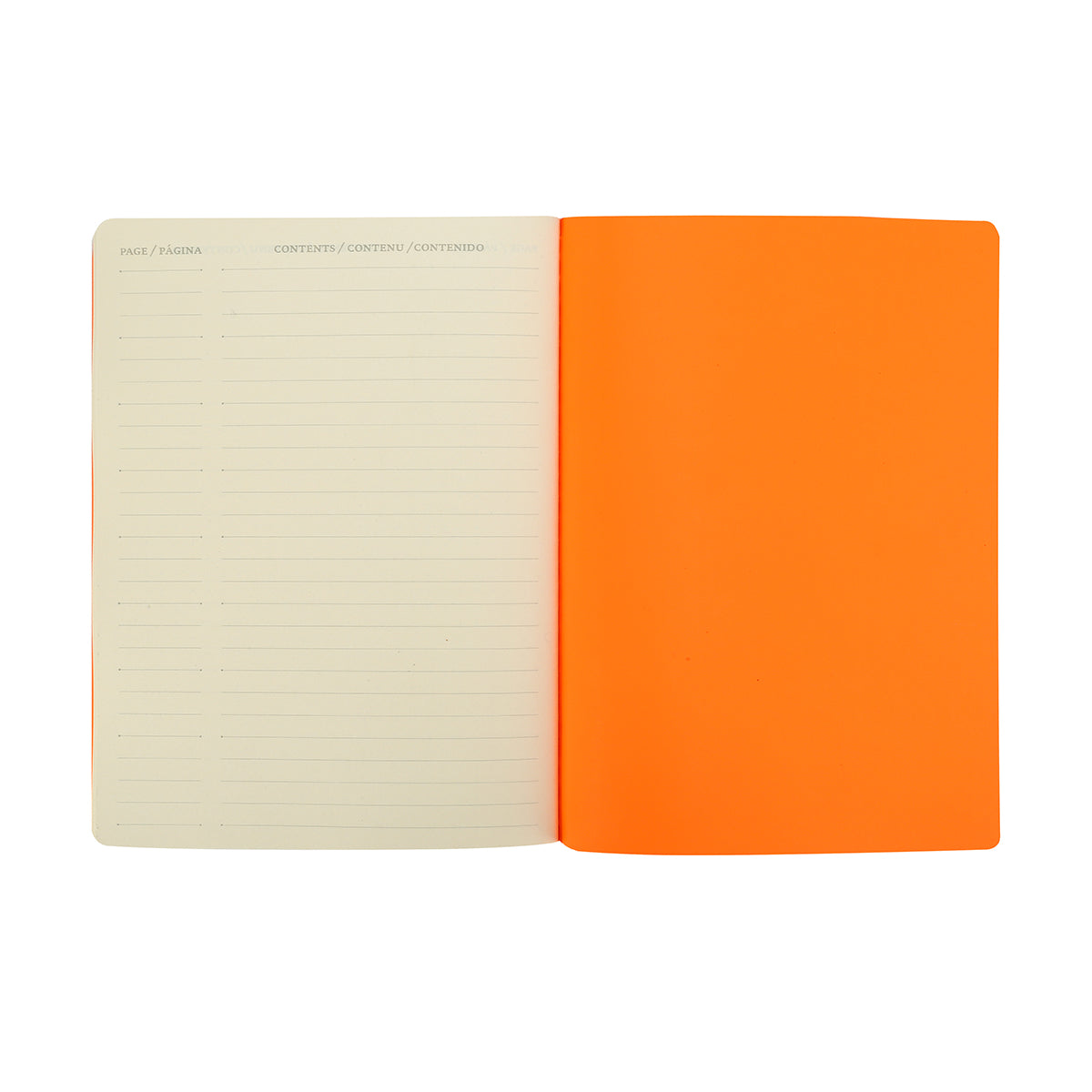 Victoria's Journals Neon Dotted Bullet Journal, couverture en similicuir souple, 96 pages, 80 g/m² (orange fluo)