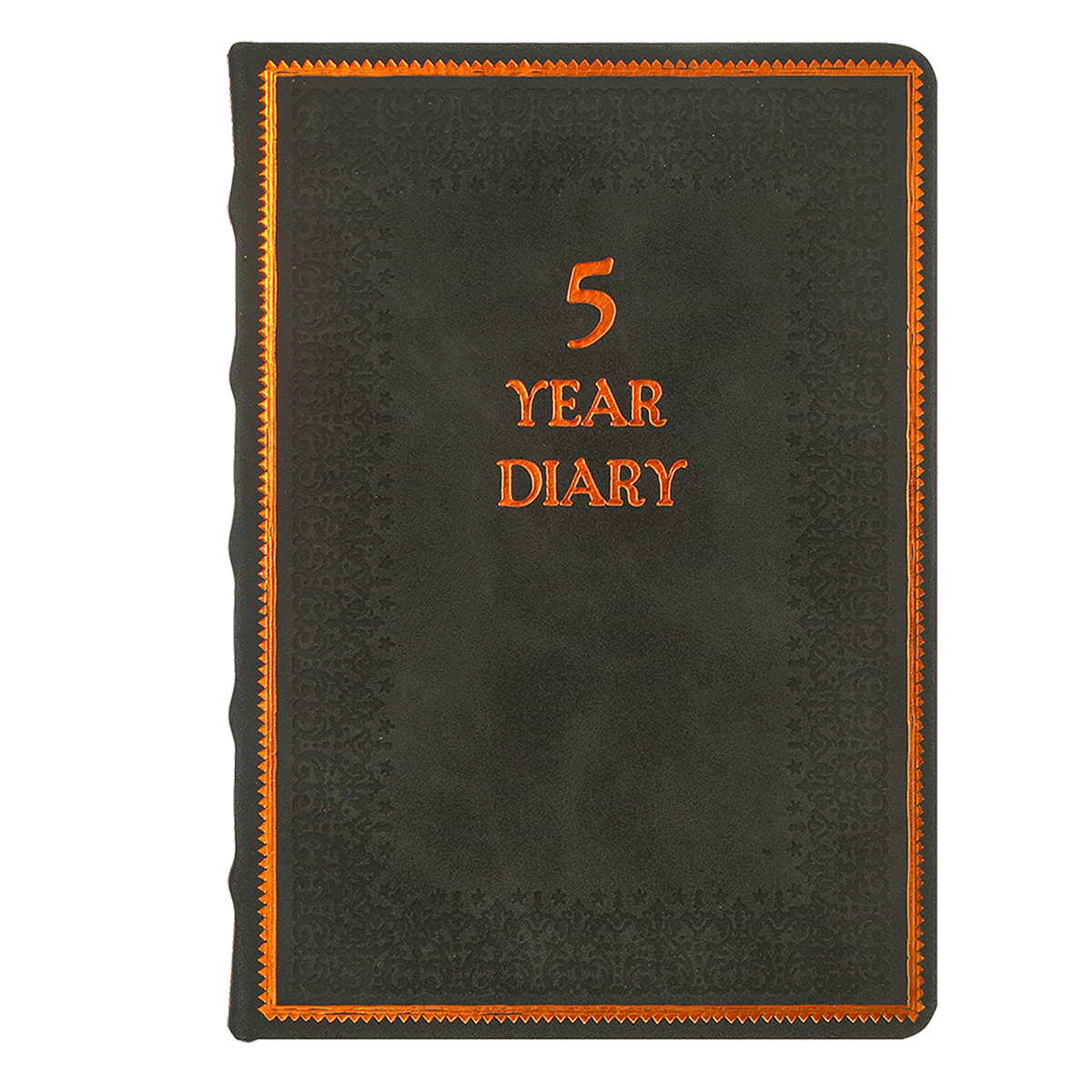 Five-Year Vintage Look Diary (Motivational, Prayer, Gratitude, Mindfulness, Self-Help and Daily Affirmations) 4.64x6.6", 394p. (Black)